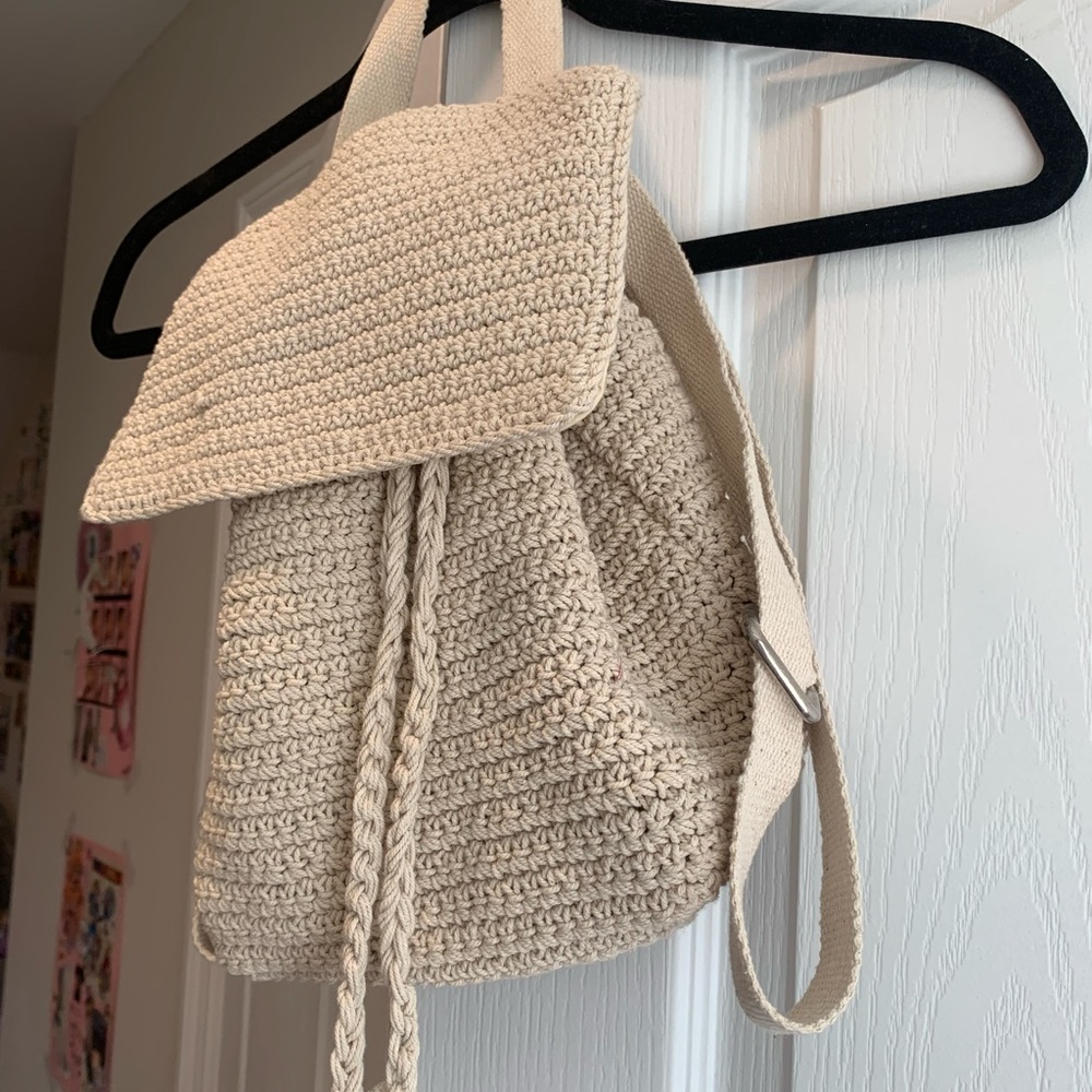 NWOT Wild Fable Crochet Mini Drawstring Backpack - Picture 4 of 7